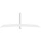 Ekena Millwork Bellingham Architectural Grade PVC Gable Bracket, 108"W x 40 1/2"H x 4"D x 6"F, 9/12 Pitch GBP108X41X0406BEL00 - alternate 5